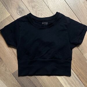 Aerie Black Crop Top